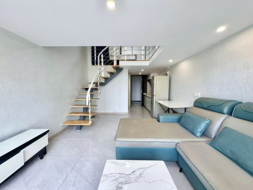 独栋·茂业成家 源上湾映江南店 0中介可月付！精装loft 套二可做饭！廖家湾！新都区！ 2室1厅