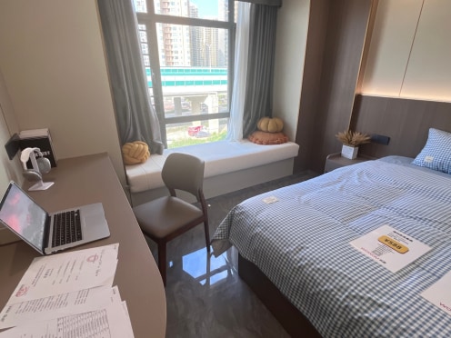 独栋·窝趣轻社区 窝趣服务式公寓珠海格力总部店 免中介免费停车押一付一近珠海格力 开间