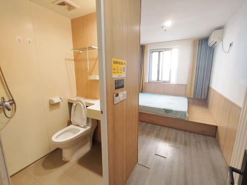 独栋·安宜公寓 崂山店 不短租 年租  好一家装饰城  地铁四五号线  万象汇  合肥路   埠西市场 1室1厅