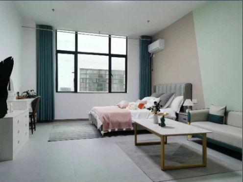 独栋·彩豆公寓 香樟院店 近地铁/家具家电齐全/可做饭/拎包入住 1室1厅