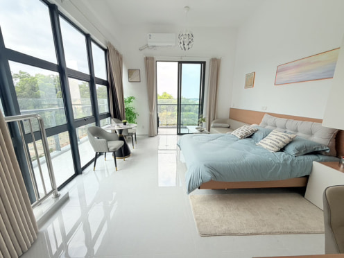 独栋·旭美创御半山 观澜店 新凯莱商务区精装电梯阳台大单间 停车位充足 开间