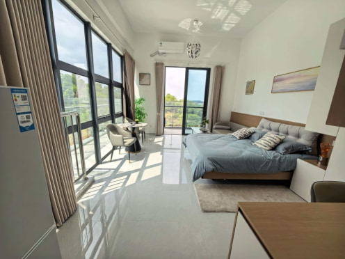 独栋·旭美创御半山 观澜店 轻奢高层阳台公寓 拎包入住 停车位充足 开间