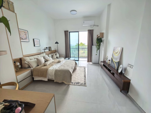 独栋·旭美创御半山 观澜店 精装高层山景阳台公寓 停车位充足 企业客户优惠拉满 开间