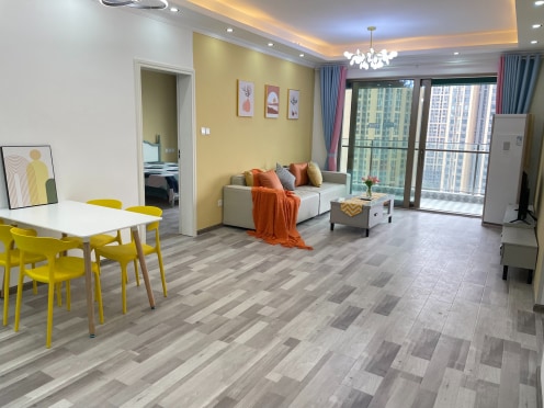 独栋·岚途公寓 新鸿基悦城三期 海昌路 新鸿基悦城精装套三双卫 可月付无中介短租价格面议 3室2厅