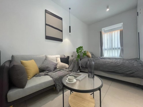 独栋·厦门城邸公寓 软三店 免租半月！软三旁精装独门独户大开间全屋配齐拎 可短租！[03户型] 1室1厅