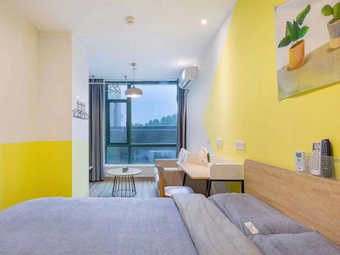 独栋·冠寓 龙湖冠寓绍兴中兴中路店 长租85折起，学生折上独享折上98折-近文理越秀工业-学生特惠24小时安保 1室1厅