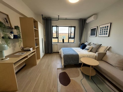 独栋·融寓 华昌道店 天津站步行可达 紧邻和平商圈 精装公寓采光好 拎包即住 开间