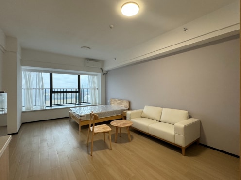 独栋·城发·星家 会展人才公寓店 6个月起租可押一付一，地铁口A户型超大一居室 1室1厅