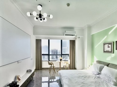 独栋·旭客公寓 荣盛店 荣盛13·2617/一线海景房/万达广场/金沙湾观海长廊 开间