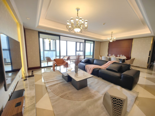 独栋·正韬公寓 龙湖世纪风景店 套五全景大落地窗近看江景远眺龙泉山 5室2厅