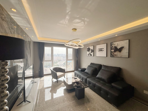 独栋·佑城地产 云尚天成店 落地窗 金地小区 物业好  精装两室 特别干净。 2室1厅