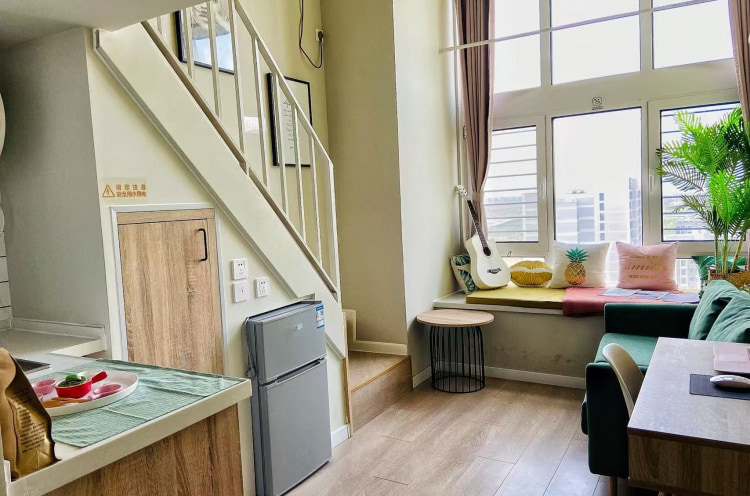 3个月起租 近良乡大学城地铁站 通勤丰台科技园 近北理工 落地窗一居LOFT 配套齐全