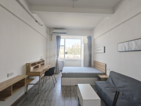 独栋·松得寓 黄村店 不短租奥体中心-黄村地铁口特价大单间2000! 开间