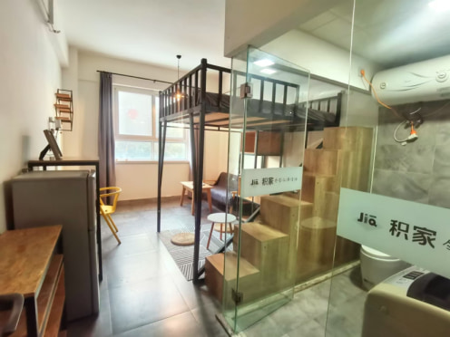 独栋·积家公寓 二七万达店 毕业生专享 手慢无！【毕业季专享 5号线7号线通勤无忧 写字楼附近 水网免费用】 开间