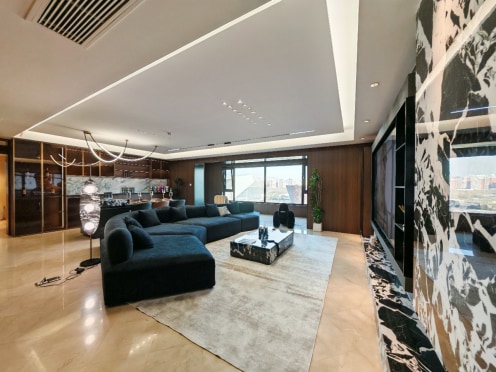 独栋·山西蜗牛公寓 华润悦府 万象城/大横厅华润悦府观景大平层，接待商住两用，停车方便 4室2厅