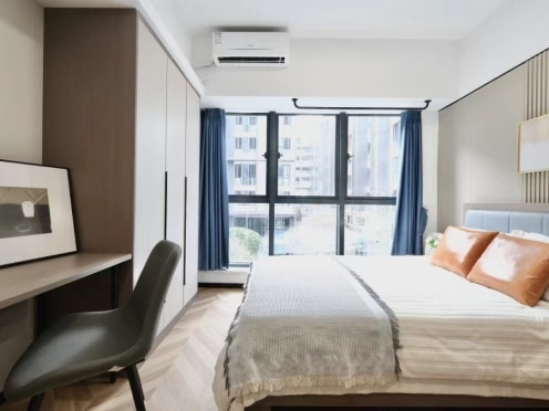 独栋·龙湖冠寓 成都双凤桥店 【独居】精致小套一，家具家电齐全有油烟机可做饭，可开票金融城孵化园直达 开间