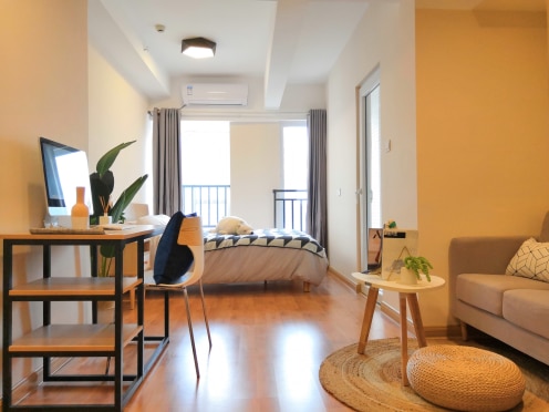 独栋·龙湖冠寓 成都金融城店 【年终限时特惠】长租 国网四川银行实习出差培训可短租一个月起可开票 0中介 交子大道孵化园 拎包入住 1室1厅