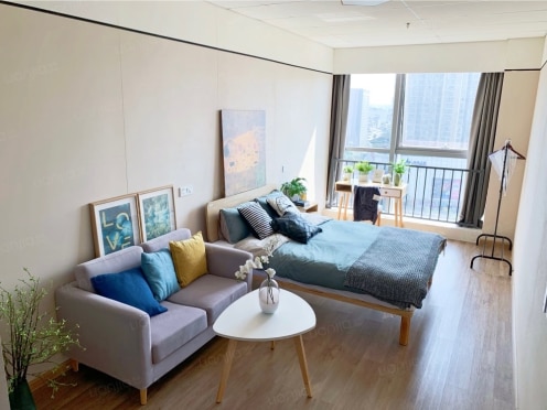 独栋·龙湖冠寓 成都科华中路店 【短租1个月起 秋季特惠】可月付 无中介 精装整租 平层 拎包入住 平层 1室1厅