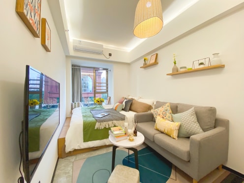 独栋·越秀星寓 珠江新城店 【近杨箕东地铁】限时优惠房，温馨榻榻米户型丨0中介费，限时活动可领300租金券 11、15 开间