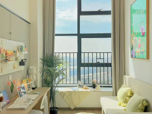 独栋·泊寓 紫金中心店 一年起租  晓东村地铁口旁小loft  家具家电齐全 押一付一 无中介费 1室1厅