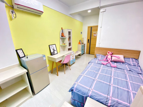 独栋·东莞v+公寓 东城万达店 近东城万达 主山，可短租 押一付一 家电齐全 ，拎包即住静雅单间 开间