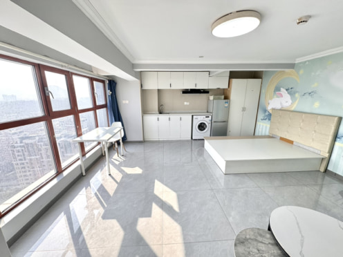 独栋·归处公寓 卓越时代广场店 采光精装大飘窗一居室 开间