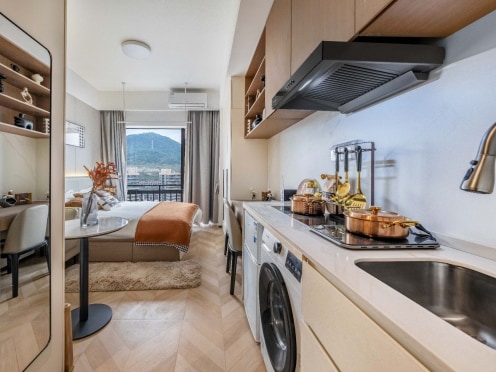 独栋·嘛嘛公寓 海棠溪地铁站店 看江好房！可短租！网红海棠溪无中介押一付一房 开间