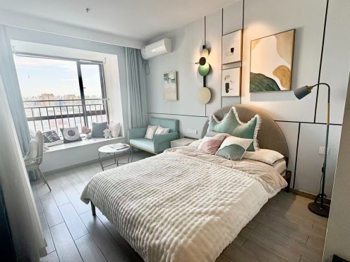 独栋·欧莱雅郡公寓 德思勤/毛竹塘//汽车南站/板塘冲/欧莱雅郡公寓 特价房/每日1间/民水民电无中介/近汽车南站/5号线大塘/轻奢4 开间