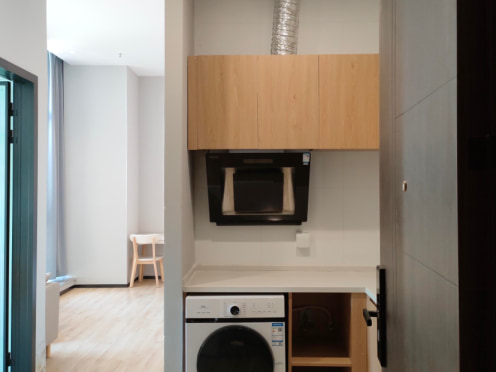 独栋·稻梦公寓 吴江店 阳光落地窗+日式风+押1付1+近地铁口 1室1厅