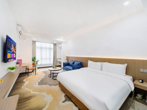 独栋·柚米轻奢公寓 珠海明珠轻轨店 拎包入住·临近明珠轻轨站-年签优惠免6个月物业费 开间