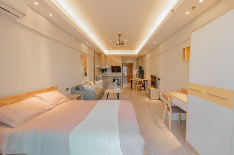 近珠海通港澳，阳台大单间、光线充足、拎包入住