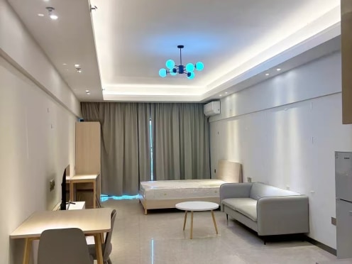 独栋·敏捷泊舍公寓 锦绣国际花城店 锦绣国际花城53平大单间，无中介，保养干净，押一付一 开间