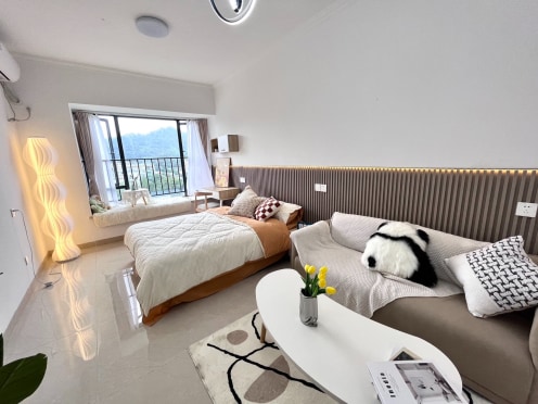 独栋·领寓 龙伏花园店 龙伏花园精装一居室 直租 民用水电 1室1厅