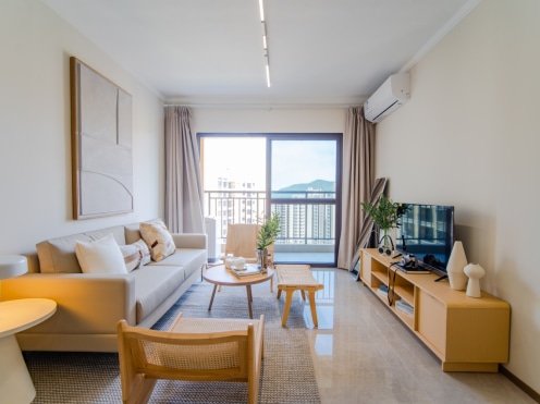 独栋·华庭 未来城市花园 无中介费公寓出租！富山学校旁精装修三房国企直租，无中介费，全新家具齐全 3室2厅