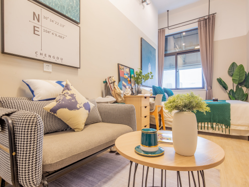 独栋·龙湖冠寓 西安太华北路店 【限时特惠 】首月减300门口双地铁近学校近商超可月付 开间