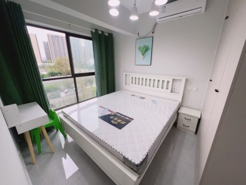 独栋·美宿美栖公寓 合能橙中心店，只做直租房源 犀浦套二带平台，2号线天河路地铁口，水电气民用 2室1厅