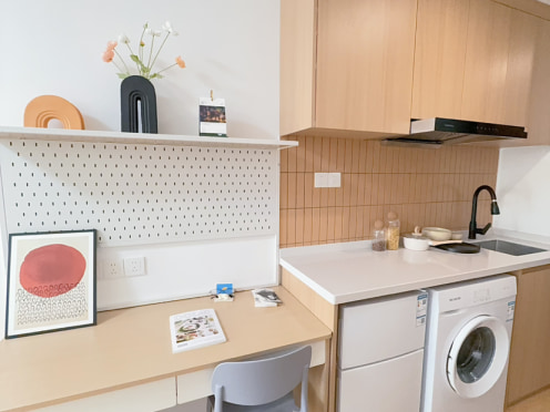 独栋·贝壳新青年公寓 浦口文化中心店 无中介费 朝南独立阳台 近地铁可短租 1室1厅