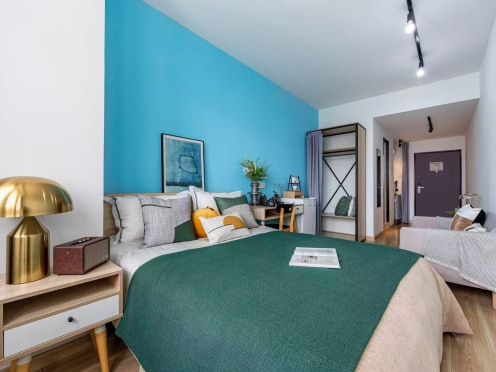 独栋·冠寓 无锡学前东路店 特价 可短租 八佰伴相邻 学生可月付 网红ins风 1室1厅