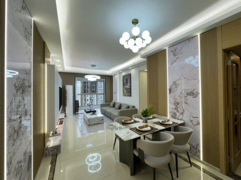 独栋·平台合作机构 万象城置地中心店 万象城 国金 摩天轮 江景好房 轻奢风 2室2厅