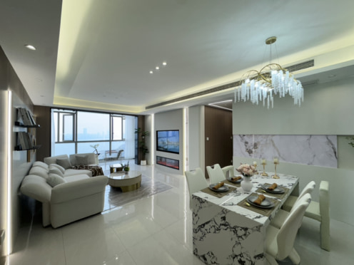 独栋·平台合作机构 万象城置地中心店 红谷滩区 一线江景 豪宅 轻奢风 带衣帽间 拎包入住 2室2厅