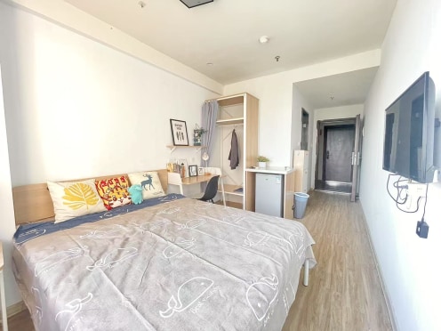 独栋·旅居城寓 翠苑路地铁站店 少量特价房源丨独立门户公寓 24H安保 可月付 可短租 开间