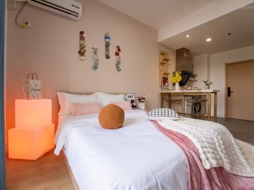 独栋·漫柏公寓 矿业大学店 无中介费，押一付一先到先得近三胞广场老矿大 1室1厅