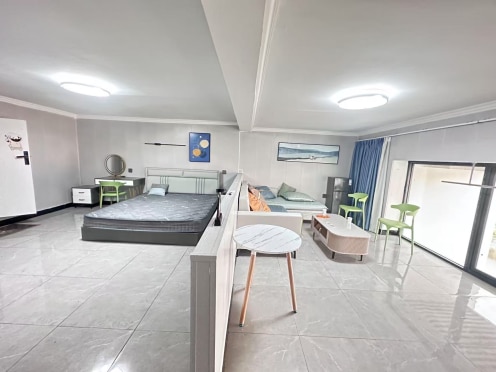 独栋·朗寓 澜湖郡店 澜湖郡包物业押一付一可短租采光好一室一厅，精装全配，拎包入住 1室1厅