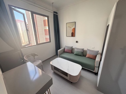 独栋·朗寓 春江天镜店 民用水电包物业可短租押一付一拎包入住精装全配龙湖春江天镜 1室1厅