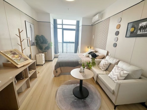 独栋·龙湖冠寓 南京江北天街店 年末特惠 租期灵活！单室套整租独门独卫拎包住！实体墙隔音贼拉好！品牌公寓直租无中介，可办房补可开发票 1室1厅