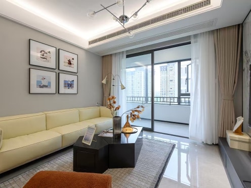 独栋·夏木公寓 中旅启境店 夏木 成华区东郊记忆 极简风格套三双封窗 地暖中央空调新风 3室2厅