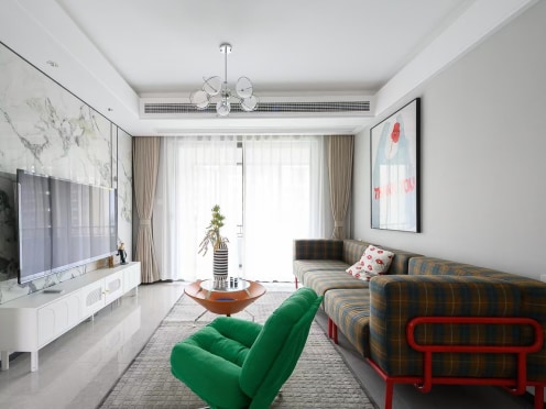 独栋·夏木公寓 中旅启境店 夏木公寓 成华东郊记忆 美拉德风格 套四双卫拎包入住 3室2厅