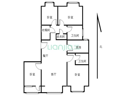 长阳半岛怡和路3号院 4室2厅 南 北