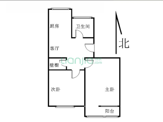 复兴门铁道部双南朝向，双阳台两居室，明厨明卫