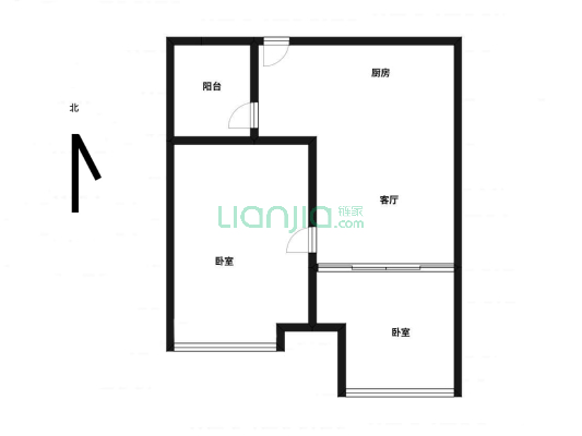 金隅万科城悦嘉公寓 板楼带电梯 纯南向户型